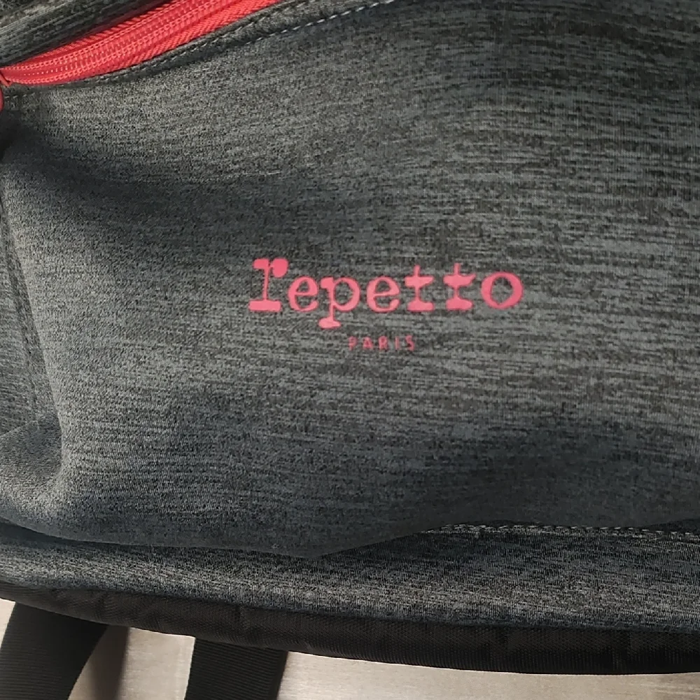 Repetto Gray and Black Backpack with Padded Straps‎